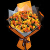 52 橙色混合玫瑰花束｜52 Mixed Orange Roses Bouquet (52Wheat 稻香)