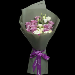 12枝 紫玫瑰桔梗鮮花束｜12 Purple Roses Bell flower Bouquet fresh bouquet 鮮花束 BLOSSOM22