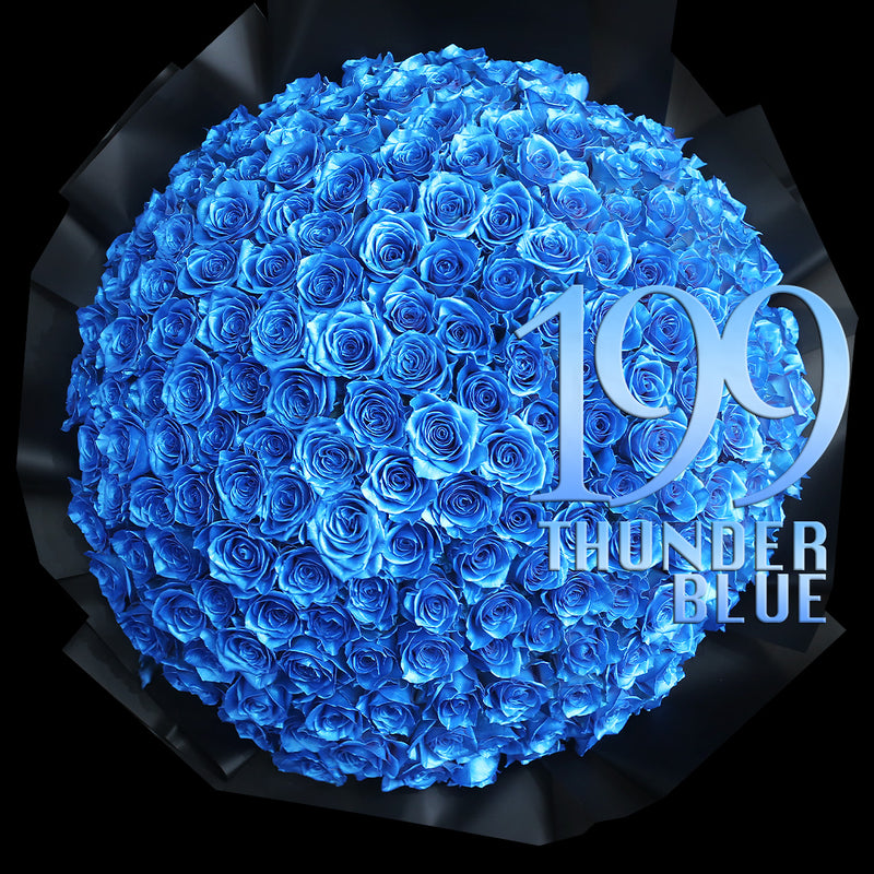199枝 電藍玫瑰鮮花束｜199 Thunder Blue Fresh Bouquet fresh bouquet 鮮花束 Blossom22°