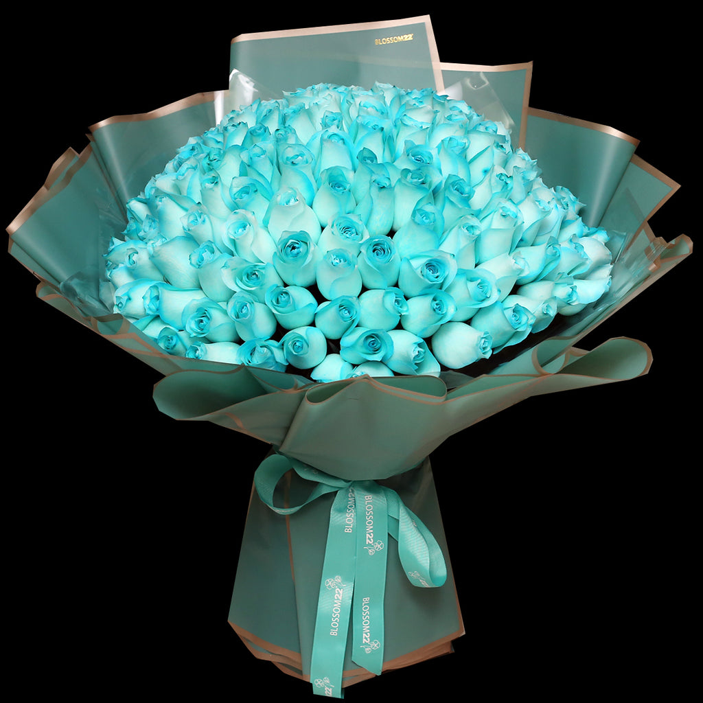 【極罕鮮花】199 蒂芬妮藍玫瑰鮮花束｜199 Tiffany Blue Fresh Bouquet fresh bouquet 鮮花束 Blossom22°