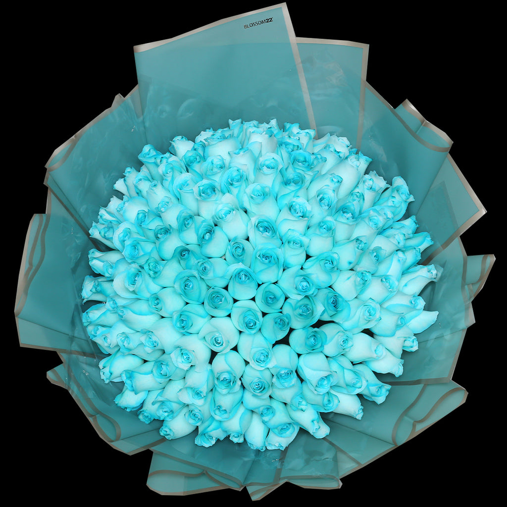 【極罕鮮花】199 蒂芬妮藍玫瑰鮮花束｜199 Tiffany Blue Fresh Bouquet fresh bouquet 鮮花束 Blossom22°