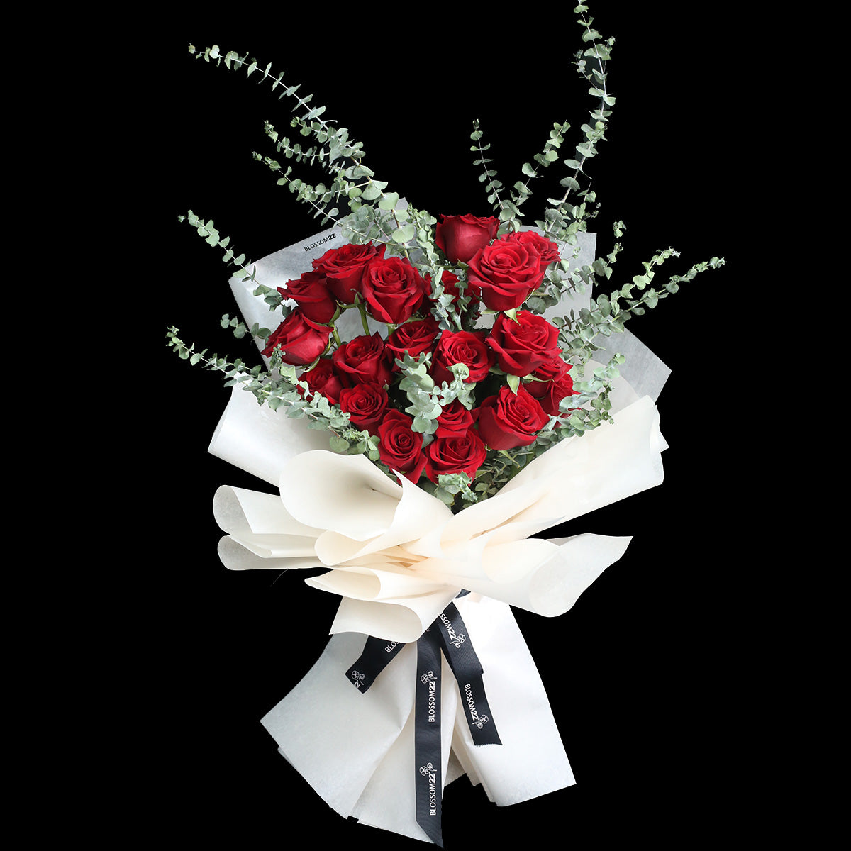 19枝 頂級美國紅玫瑰｜19 American Red Roses(Explorer) fresh bouquet 鮮花束 BLOSSOM22