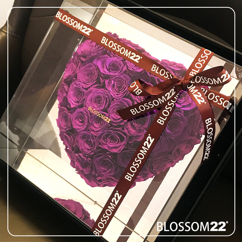 XXL 3D Heart Preserved Rose ｜巨型立體鏡面玫瑰之心保鮮花盒 - Red  Blossom22hk