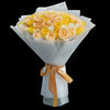 99枝 香檳黃白玫瑰花束｜99 Mango Pomelo Sago Bouquet (楊枝金露)｜情人節花 fresh bouquet 鮮花束 Blossom22°
