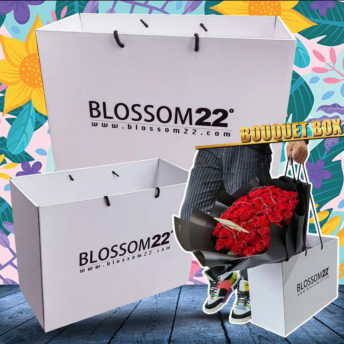 Bouquet Box 花束手提箱  Blossom22°