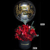 Red Balloon Flower Bucket｜紅色汽球皮革鮮花桶 Fresh Flower Gift Box Blossom22°
