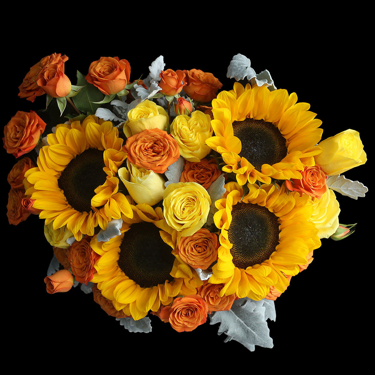 Sun Flower Balloon Flower Bucket ｜太陽花汽球皮革鮮花桶 Fresh Flower Gift Box Blossom22°