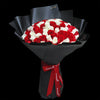 99枝 紅白玫瑰雙色混合花束｜99 Red & White Random Mix Roses Bouquet (Signature Style)｜情人節花 fresh bouquet 鮮花束 Blossom22°