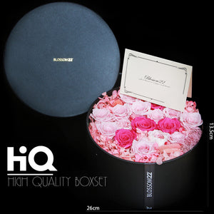 粉色保鮮花禮盒｜Pink Preserved Flower Gift Box  Blossom22hk