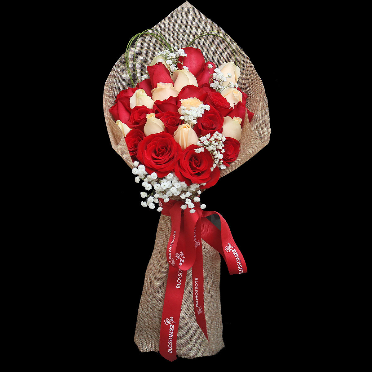 29枝 紅及香檳玫瑰｜29 Red & Champagne Roses（Fall In Love） 花束 bouquet 鮮花束 BLOSSOM22