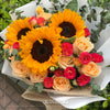 太陽花及雙色玫瑰花束｜Sunflower & Two Tone Roses (Carnival) 花束 bouquet 鮮花束 Blossom22°