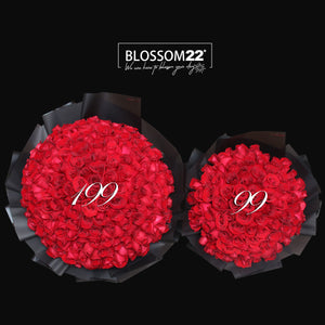 199枝 紅玫瑰求婚花束｜199 Red Roses Bouquet (Signature Style) fresh bouquet 鮮花束 BLOSSOM22
