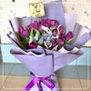 19枝 紫鬱金香及繡球｜19 Purple Tulips ＆ Hydrangea 花束 bouquet 鮮花束 BLOSSOM22