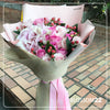 33枝 混色粉玫瑰及繡球｜33 Mixed Pink Roses & Hydrangea (Pastel+) 花束 bouquet 鮮花束 BLOSSOM22