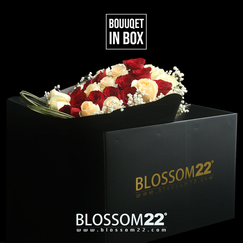 29枝 香檳紅玫瑰花束｜29 Red & Champagne Roses Bouquet (29 Rosé）
