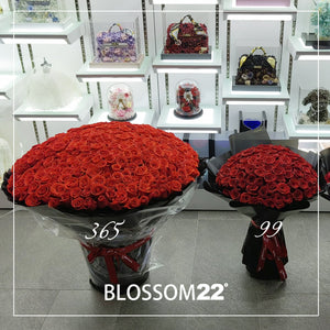 365枝 紅玫瑰花束｜365 Red Roses Bouquet fresh bouquet 鮮花束 Blossom22°
