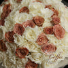 99枝 肯亞咖啡及白玫瑰混合花束｜99 Mixed Kenya Coffee Roses and White Roses (Coffee Time) fresh bouquet 鮮花束 Blossom22°
