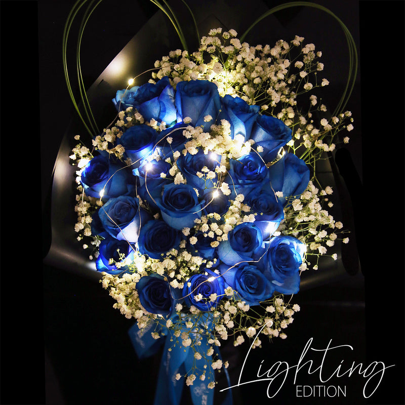 29枝 貴族藍玫瑰花束｜29 Navy Blue Dyeing Roses Bouquet fresh bouquet 鮮花束 BLOSSOM22