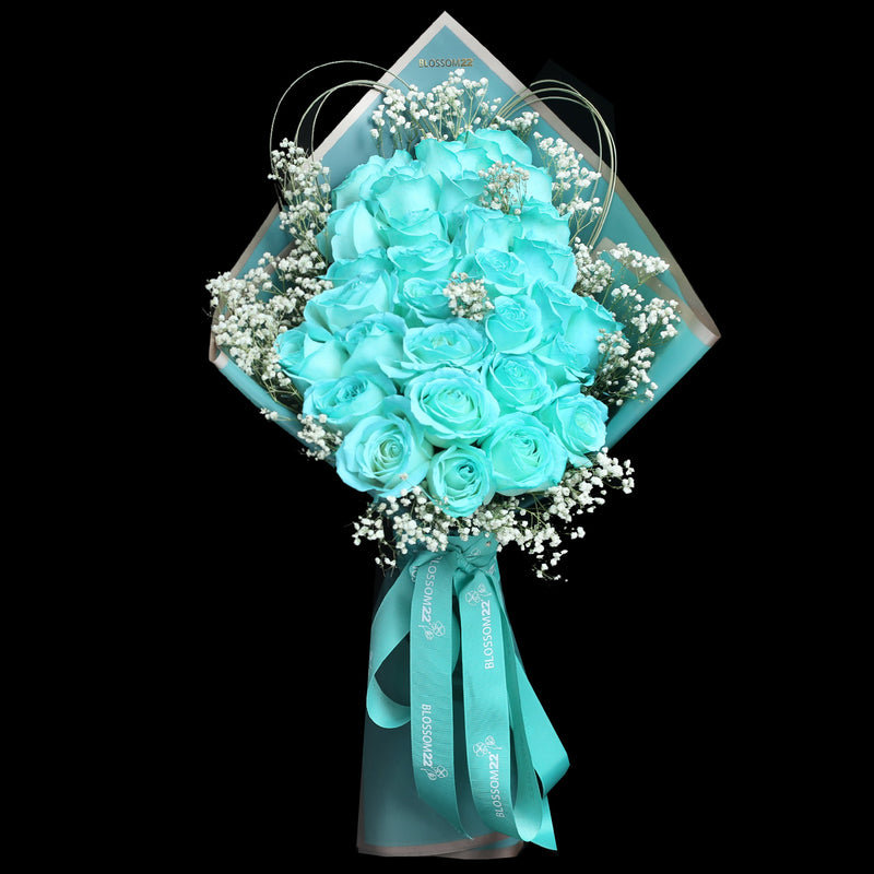 29 蒂芬妮藍玫瑰鮮花束｜29 Tiffany Blue Fresh Bouquet