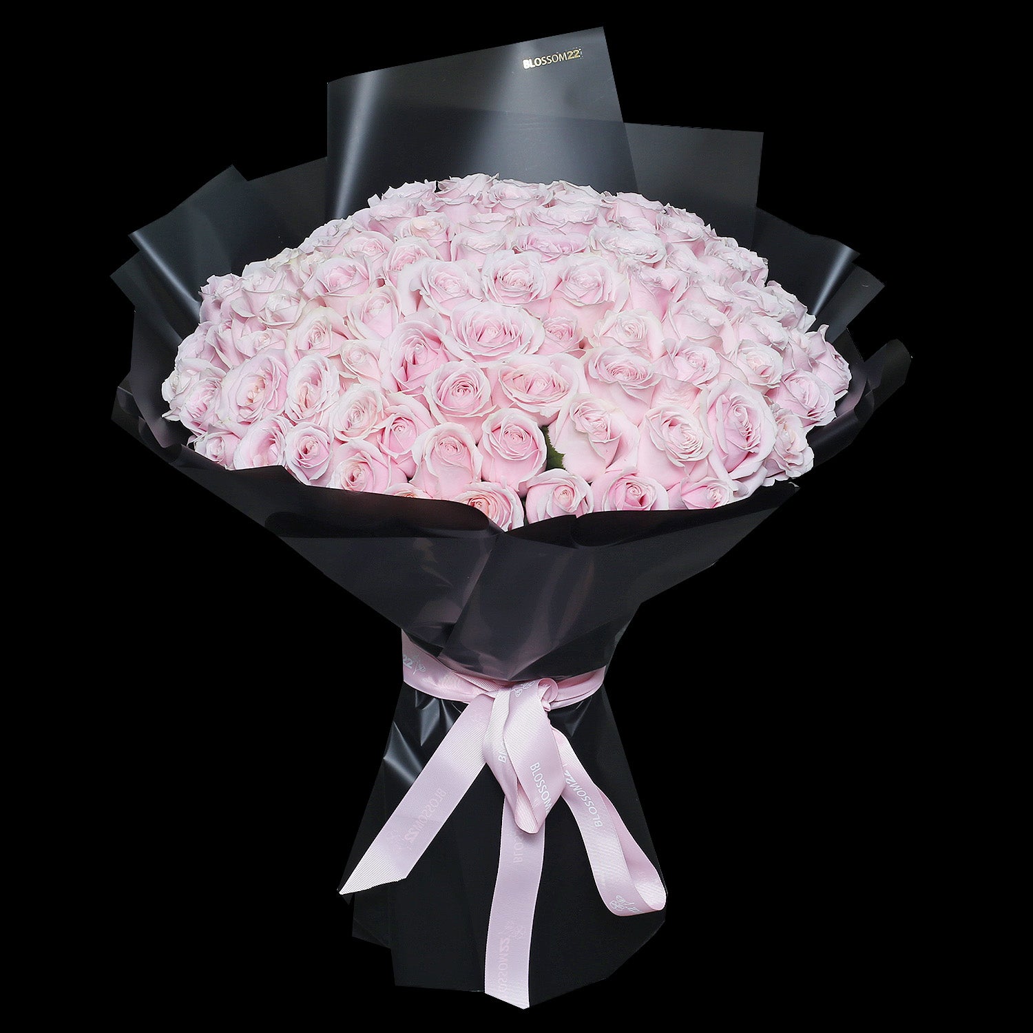 99枝淺粉紅玫瑰花束｜99 Light Pink Bouquet｜情人節花