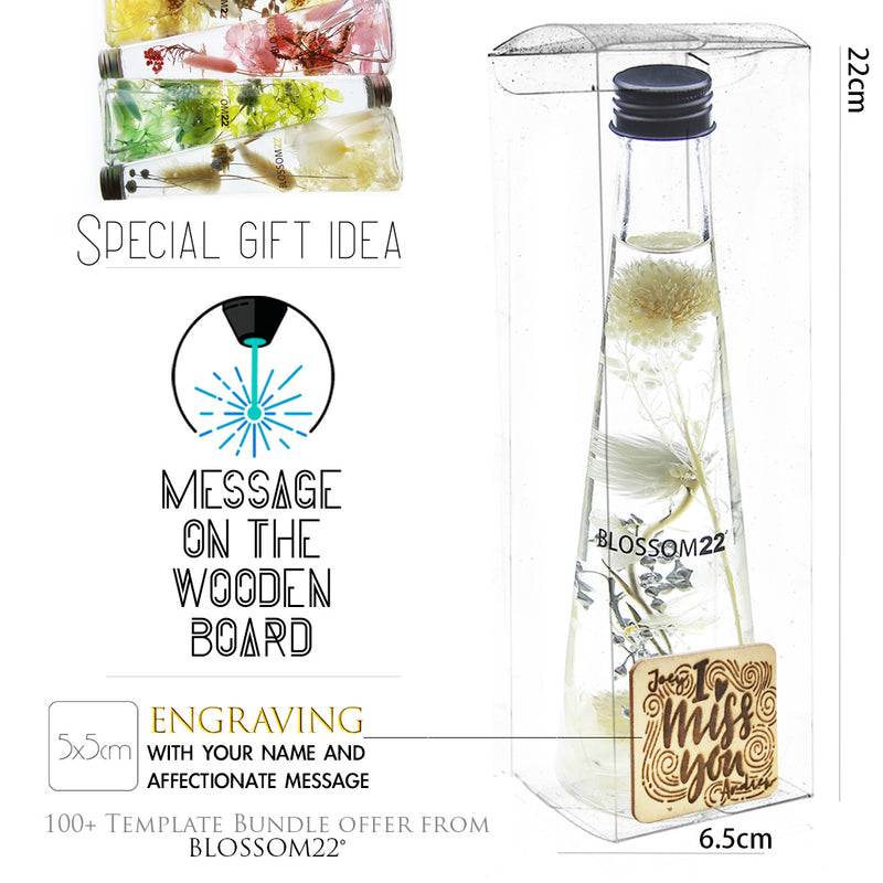 浮游花瓶｜Herbarium Bottle - hb01.White Other Products Blossom22hk