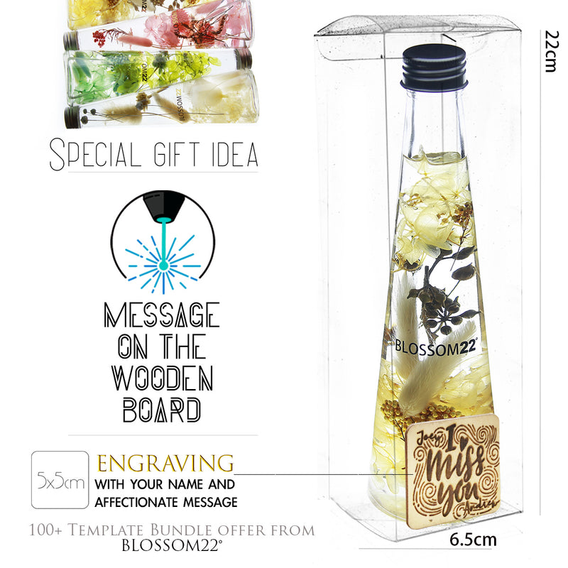 浮游花瓶｜Herbarium Bottle - hb03.Yellow Other Products Blossom22hk