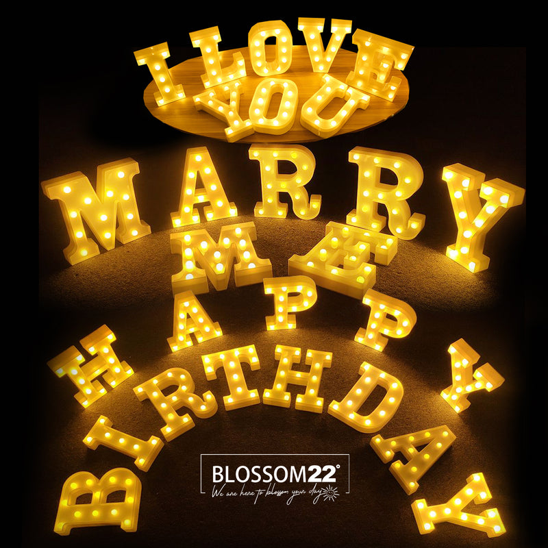 字母燈 LED Marquee Letter Light (22cm Height)  Blossom22°