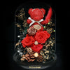紅色摩絲熊保鮮花瓶｜Red Moss Bear Preserved Flower Bell Jar (Standard)  Blossom22hk