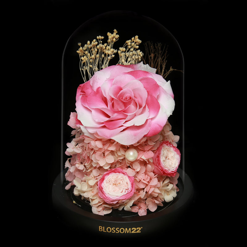 Standard Preserved-Flower•Glass Bell Jar｜標準版保鮮花瓶 09  Blossom22hk