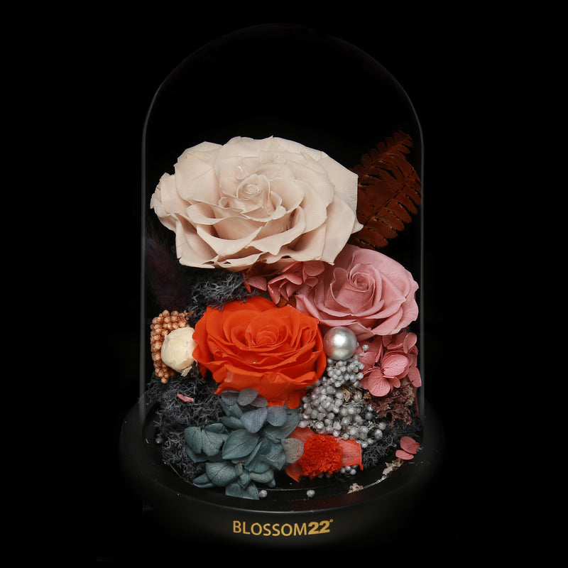 Standard Preserved-Flower•Glass Bell Jar｜標準版保鮮花瓶 15  Blossom22hk