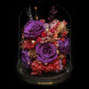 深紫保鮮花瓶｜Dark Purple Preserved Flower Bell Jar  Blossom22hk