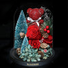 聖誕摩絲熊保鮮花瓶｜Xmas Moss Bear Preserved Flower Bell Jar (Standard)  Blossom22hk