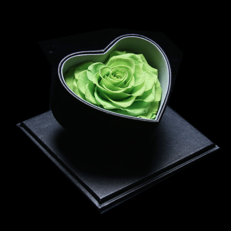 XXL Heart Rose Preserved Flower Box｜巨型心型玫瑰保鮮花盒 - Green（綠)  Blossom22°