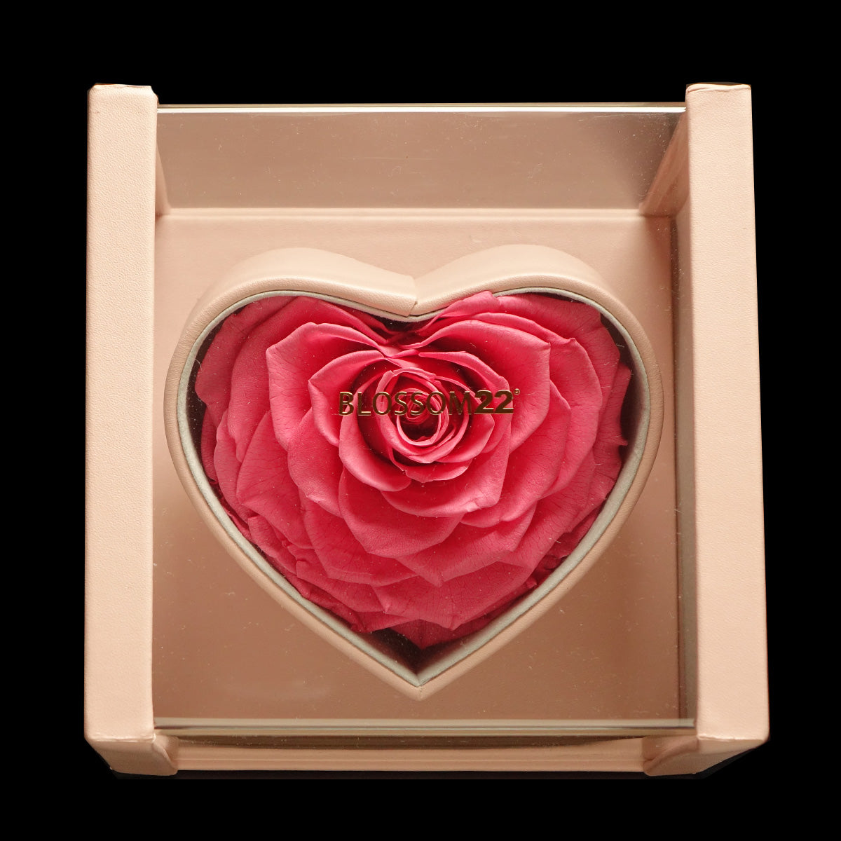 XXL Heart Rose Preserved Flower Box｜巨型心型玫瑰保鮮花盒 - Hot Pink（桃紅)  Blossom22°