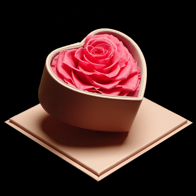 XXL Heart Rose Preserved Flower Box｜巨型心型玫瑰保鮮花盒 - Hot Pink（桃紅)  Blossom22°