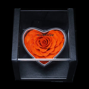 XXL Heart Rose Preserved Flower Box｜巨型心型玫瑰保鮮花盒 - Orange（橙)  Blossom22°