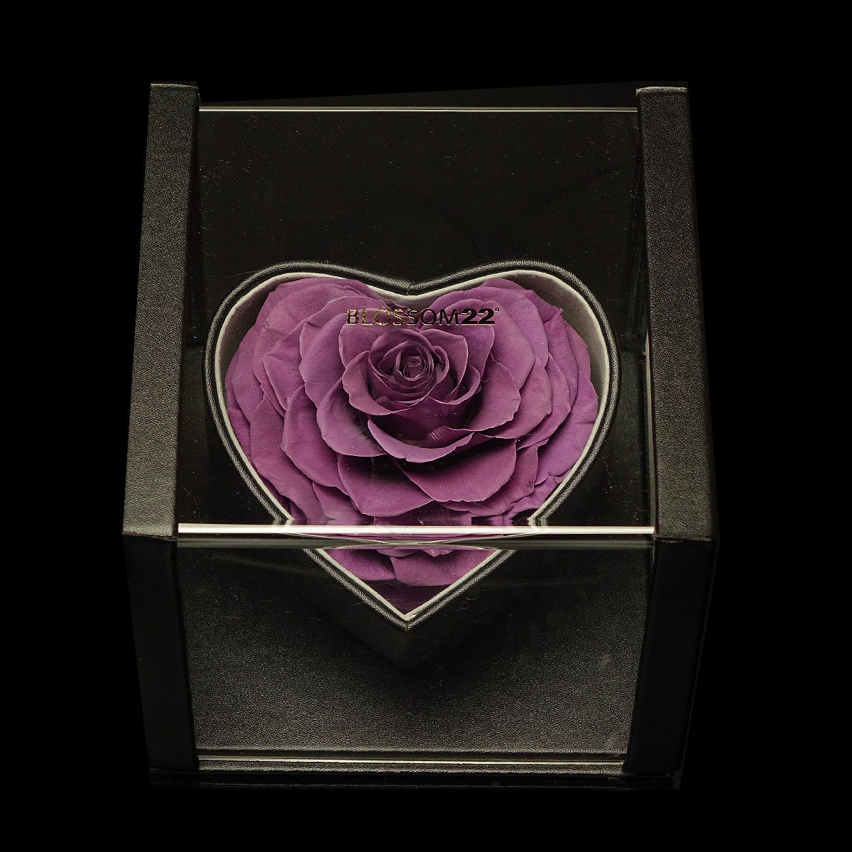 XXL Heart Rose Preserved Flower Box｜巨型心型玫瑰保鮮花盒 - Purple（紫)  Blossom22°