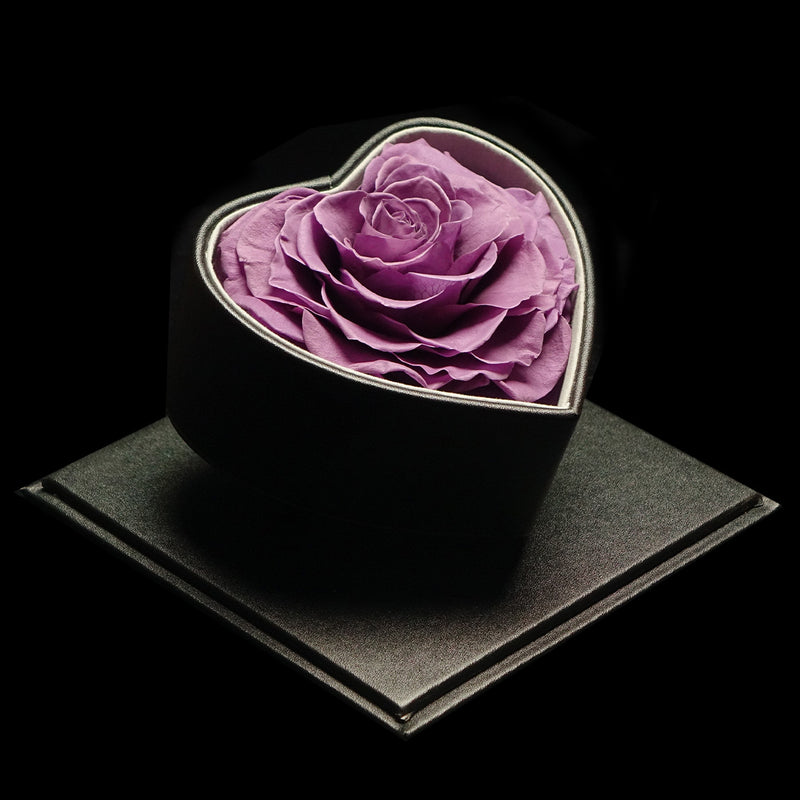 XXL Heart Rose Preserved Flower Box｜巨型心型玫瑰保鮮花盒 - Purple（紫)  Blossom22°