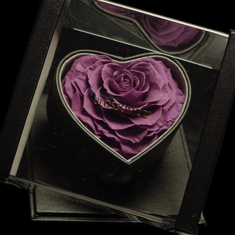 XXL Heart Rose Preserved Flower Box｜巨型心型玫瑰保鮮花盒 - Purple（紫)  Blossom22°