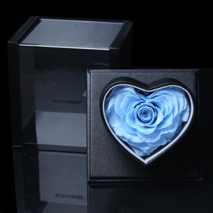 XXL Heart Rose Preserved Flower Box｜巨型心型玫瑰保鮮花盒 - Sky Blue（天藍)  Blossom22°