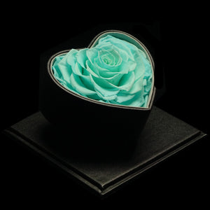 XXL Heart Rose Preserved Flower Box｜巨型心型玫瑰保鮮花盒 - Tiffany Blue（蒂芙尼藍)  Blossom22°