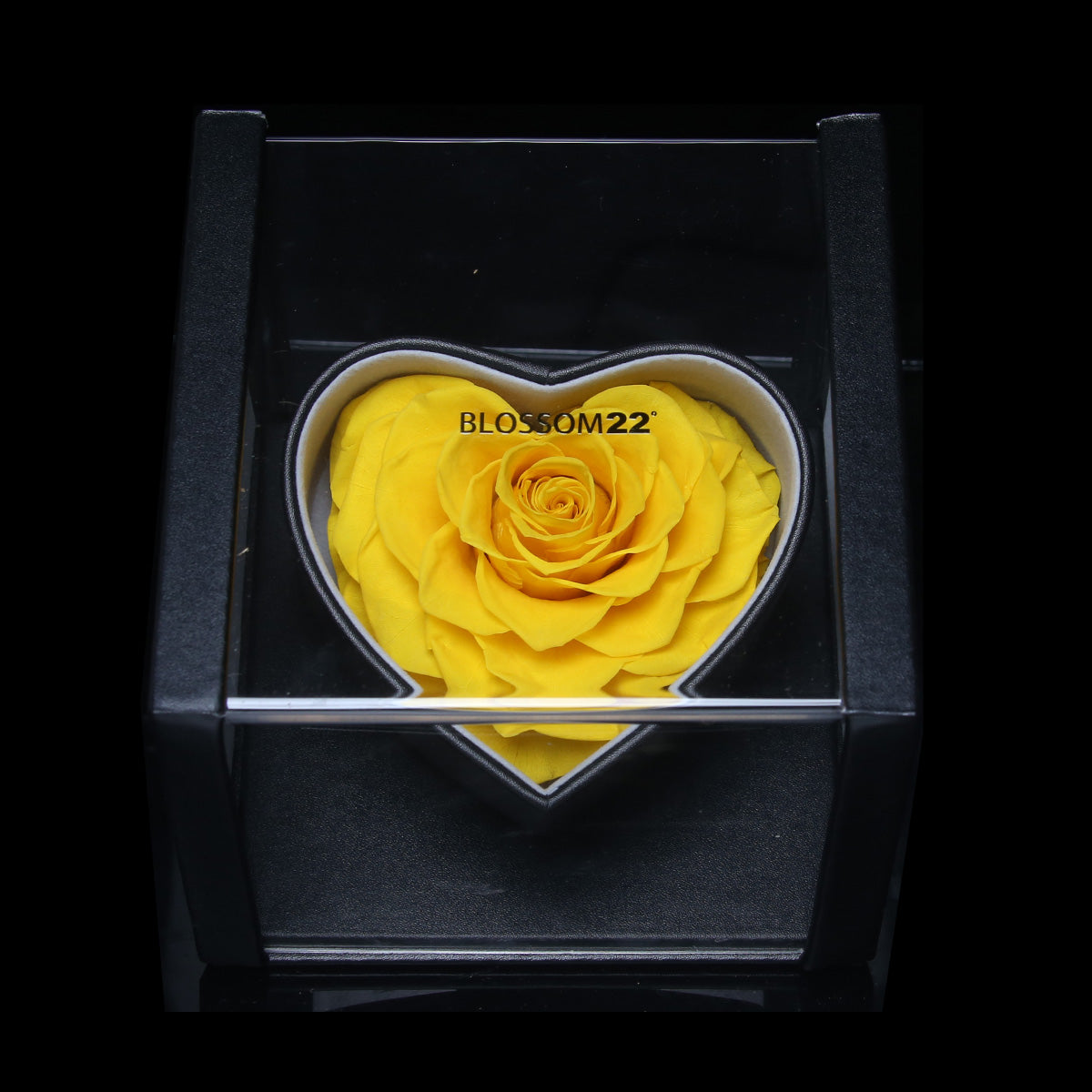 XXL Heart Rose Preserved Flower Box｜巨型心型玫瑰保鮮花盒 - Yellow（黃)  Blossom22°