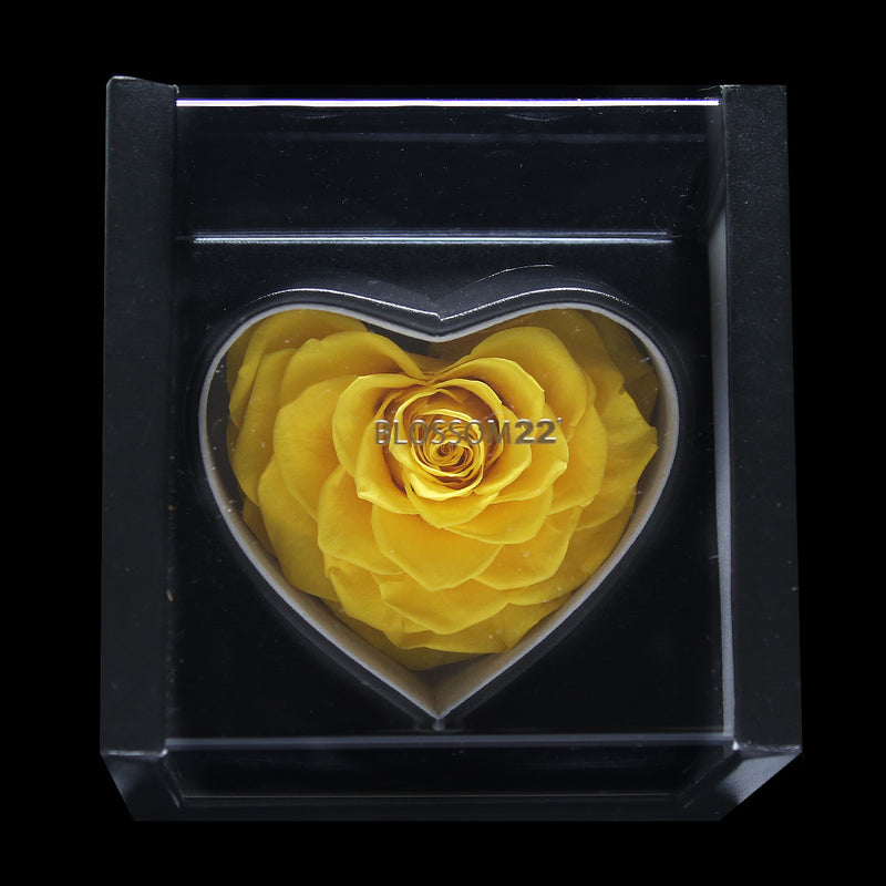 XXL Heart Rose Preserved Flower Box｜巨型心型玫瑰保鮮花盒 - Yellow（黃)  Blossom22°