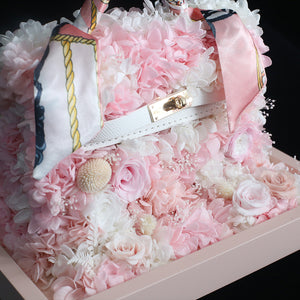 粉色保鮮花手袋｜Pink Preserved Rose & Hydrangea Hand Bag  Blossom22°