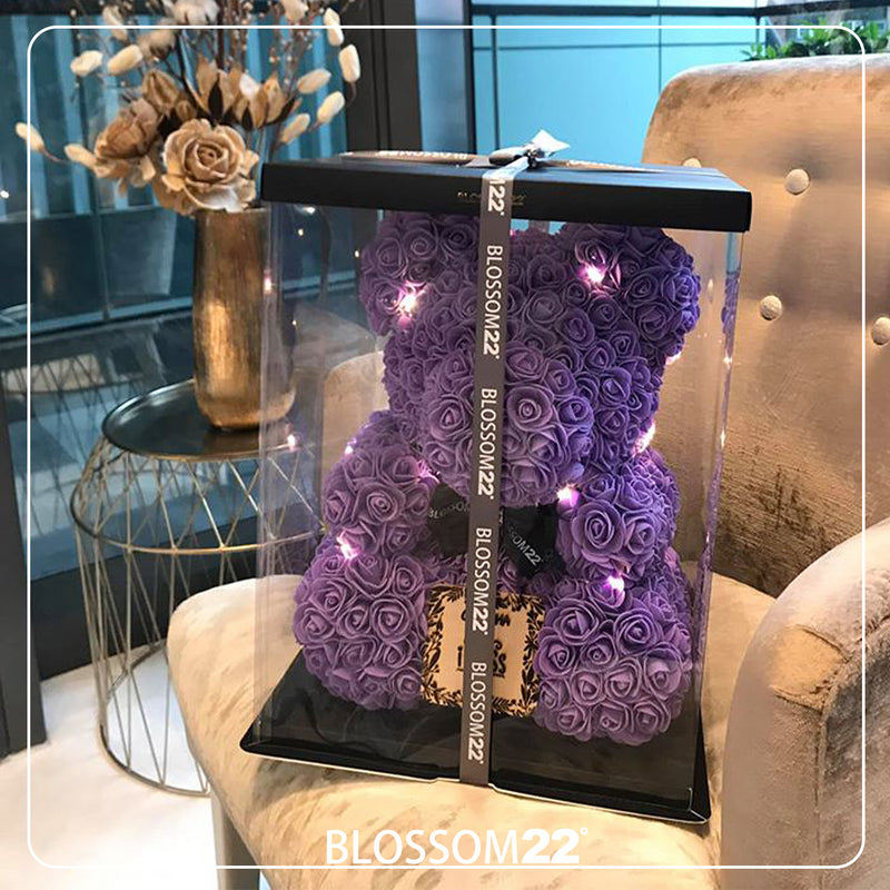 紫色玫瑰熊｜ Purple Rose Bear Other Products Blossom22hk