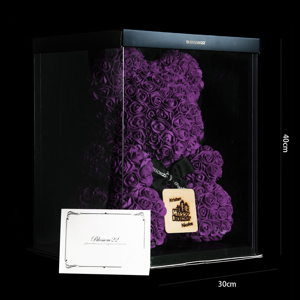 紫色玫瑰熊｜ Purple Rose Bear Other Products Blossom22hk