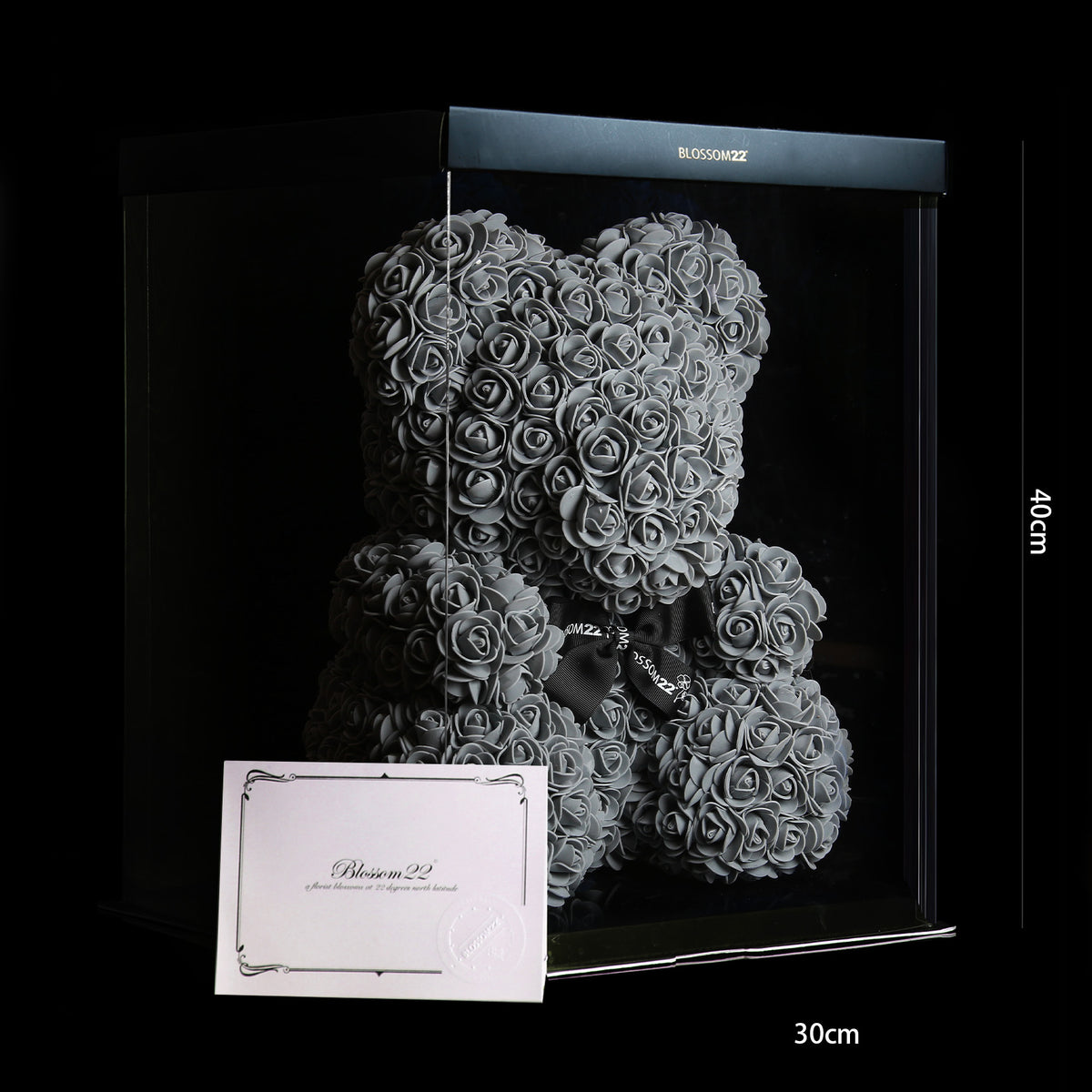 海豚灰玫瑰熊｜Dolphin Grey Rose Bear Other Products Blossom22hk