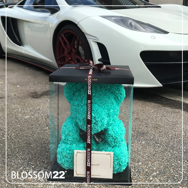 蒂芬妮玫瑰熊｜ Tiffany Blue Rose Bear Other Products Blossom22hk