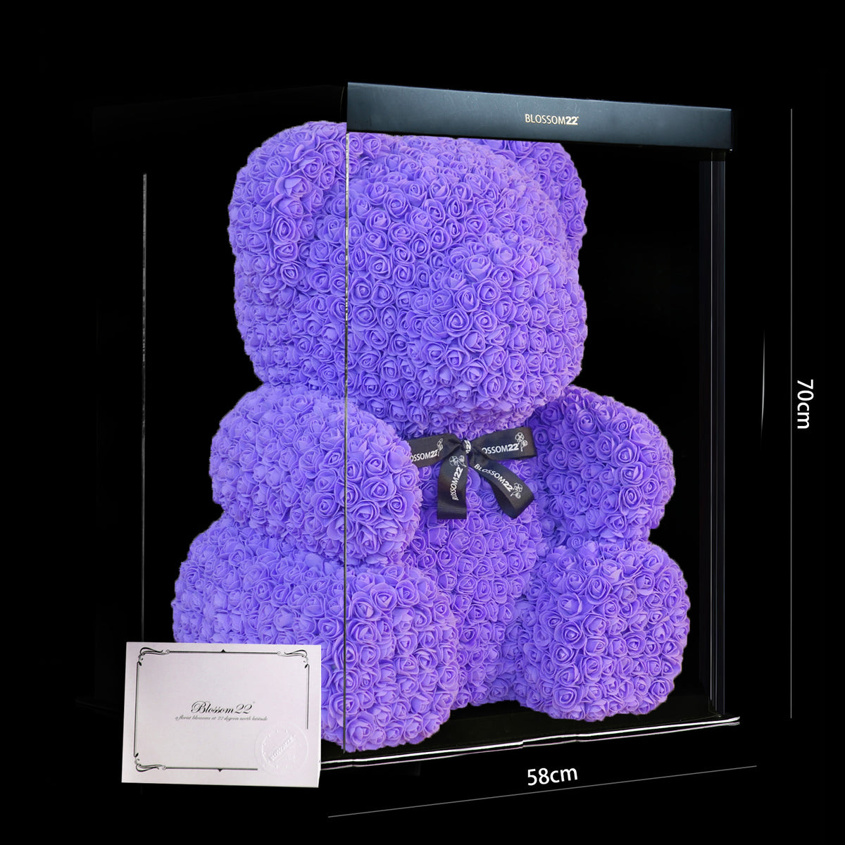 紫色巨型玫瑰熊｜XXL Purple Rose Bear Other Products Blossom22hk