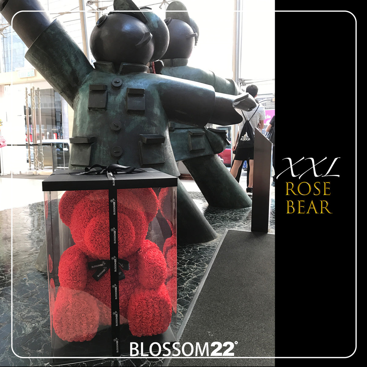 紅色巨型玫瑰熊｜XXL Red Rose Bear Other Products Blossom22hk